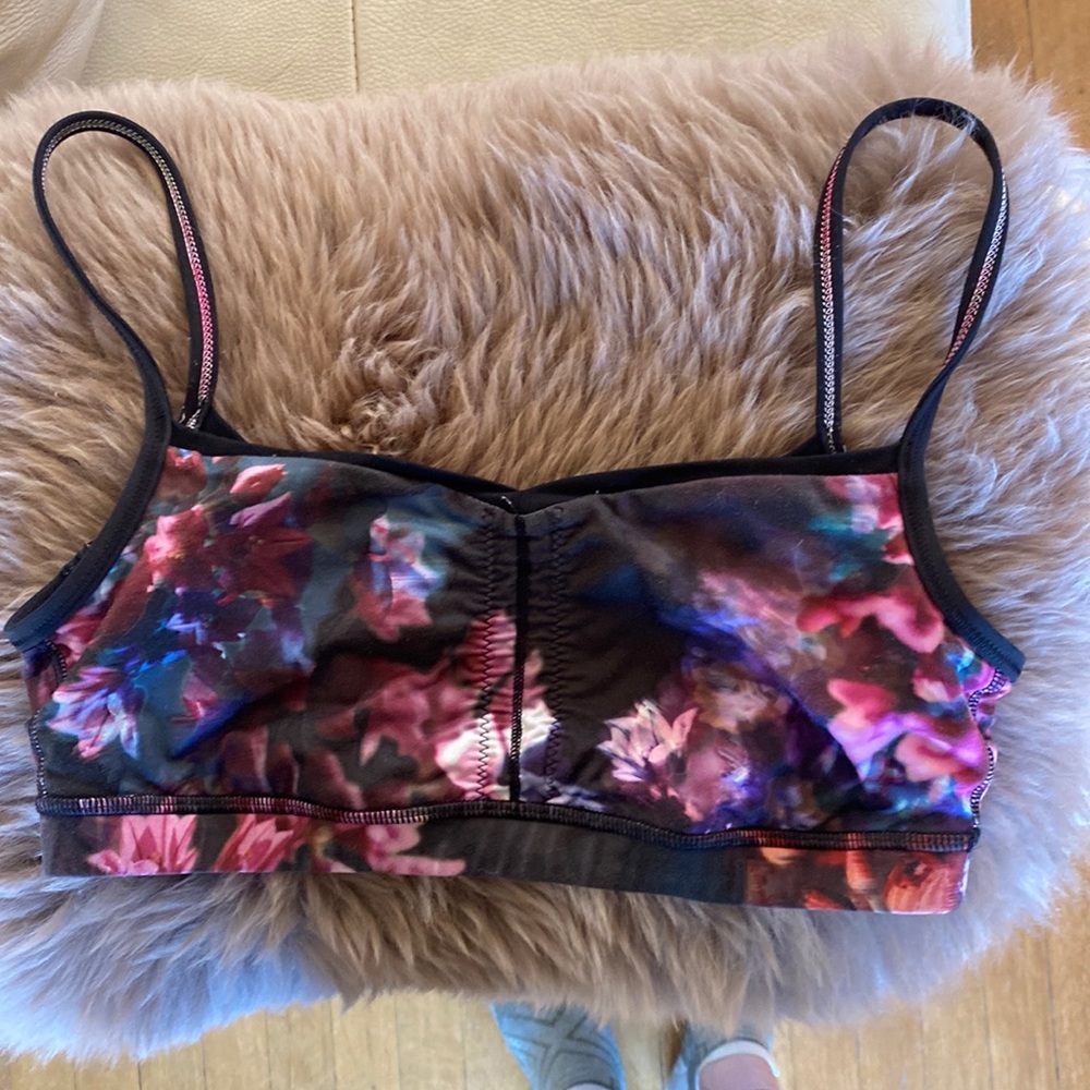Lululemon floral sports bra